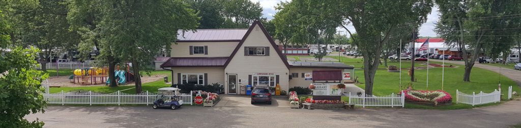 Picture of the office at the Elkhart Indiana Campground