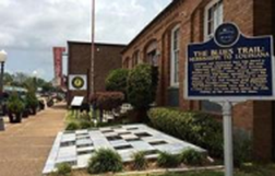 Street view of the Delta Music Museum in Natchez 